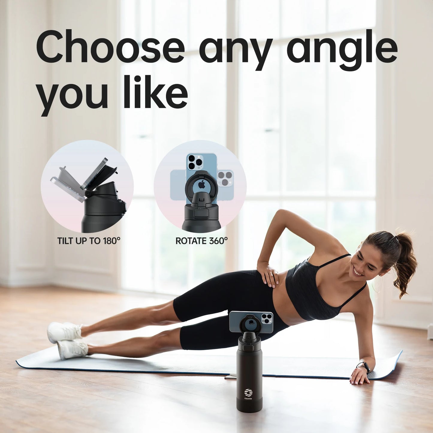 LockNSip™ FEIJIAN Magnetic Sport Water Bottle