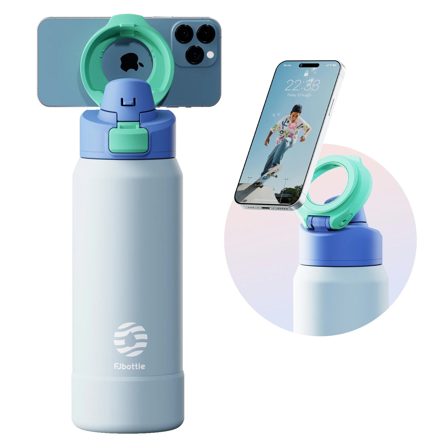 LockNSip™ FEIJIAN Magnetic Sport Water Bottle